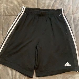 Men's Adidas 3 Stripe Shorts (Black)